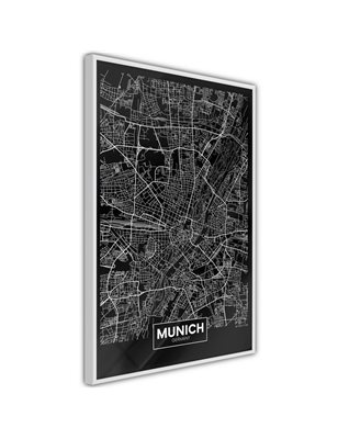 Poster  City Map: Munich (Dark)